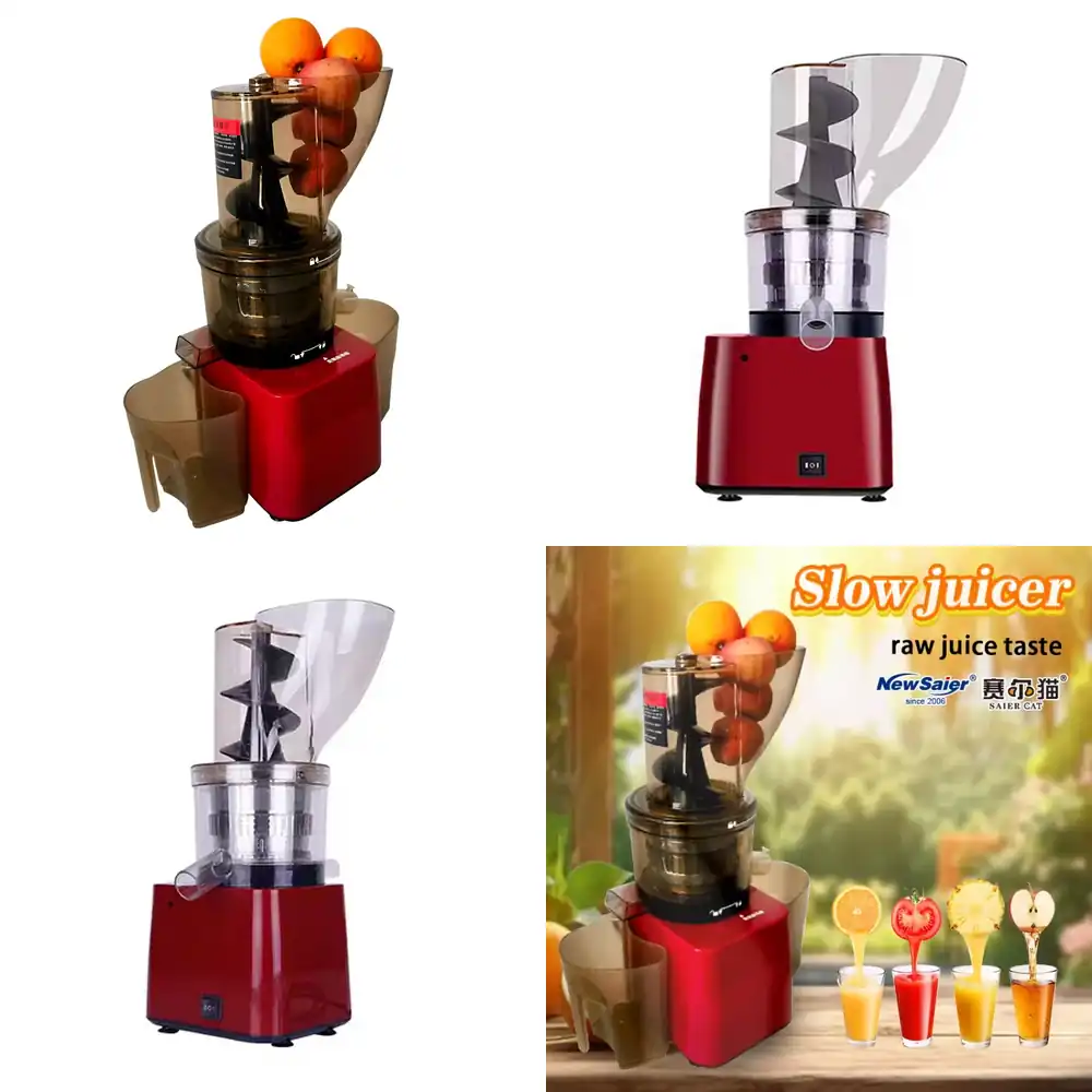 Juicer Cold Press Slow - Edelstahl-Entsafter für Obst und Gemüse, Orangenmixer,