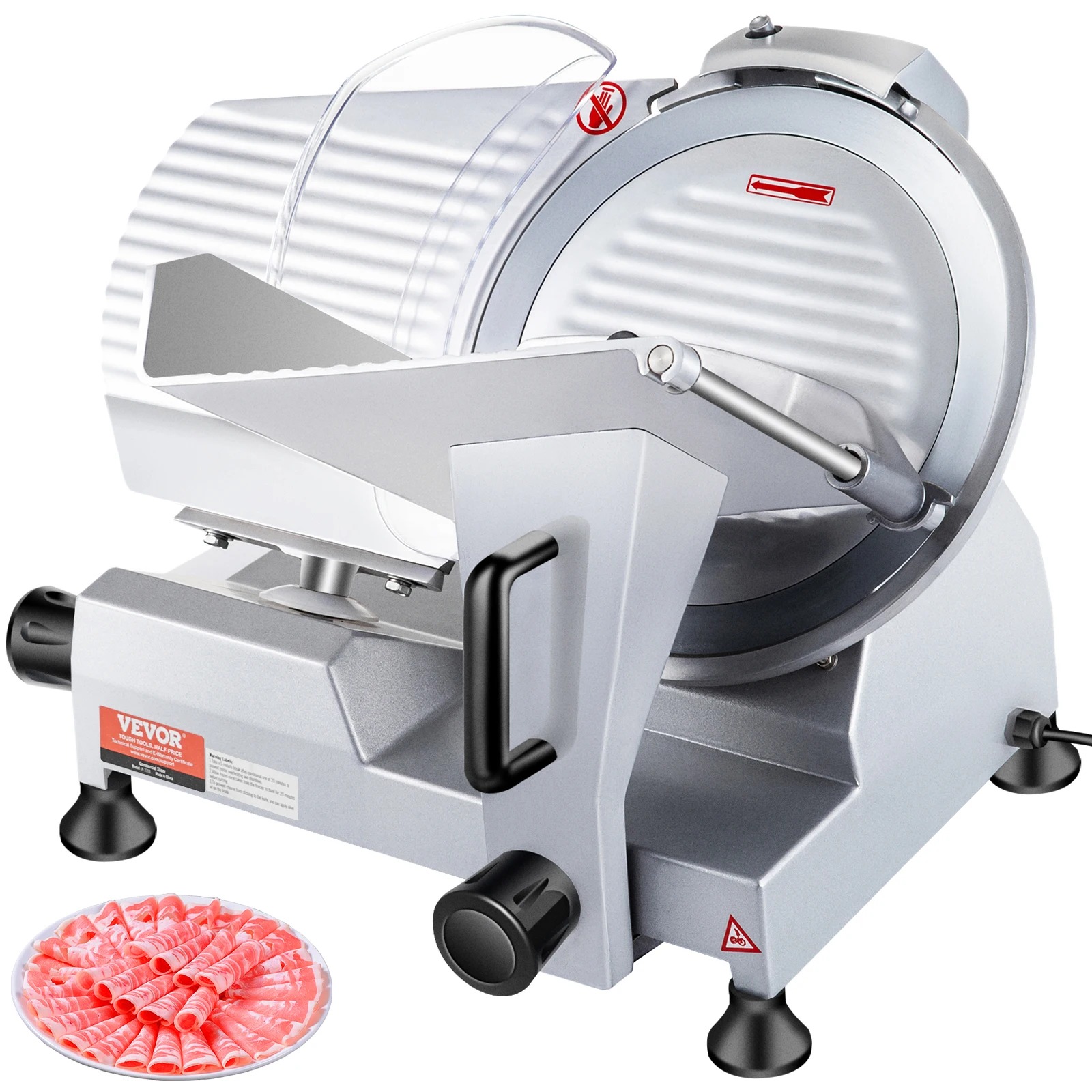 Kitchen Appliances Commercial - SucceBuy 240W Gewerblicher Fleischschneider Elektrischer Feinkostschneider