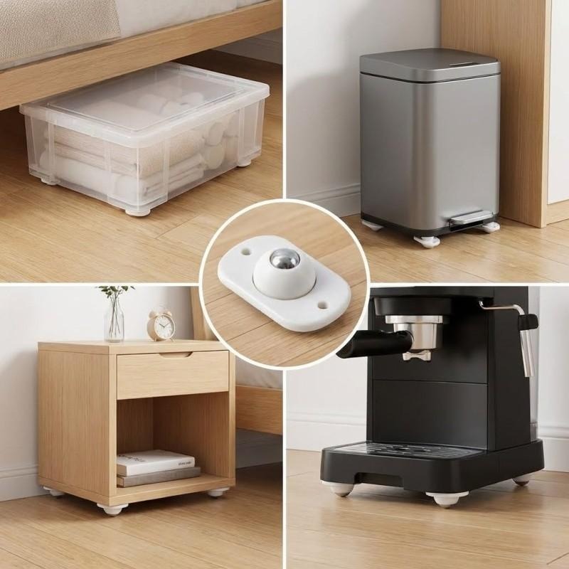 Kitchen Appliances White - 8 Stück selbstklebende Rollen für Haushaltsgeräte,