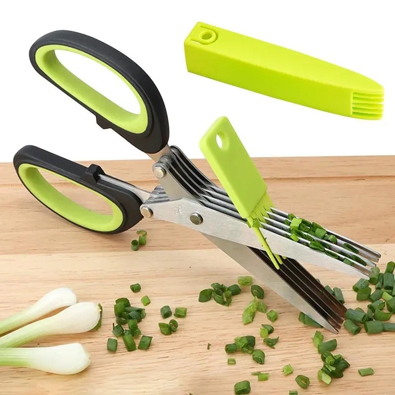 Kitchen Appliances Green - Mehrschichtige Schere aus Edelstahl, Küchenschere, grüne