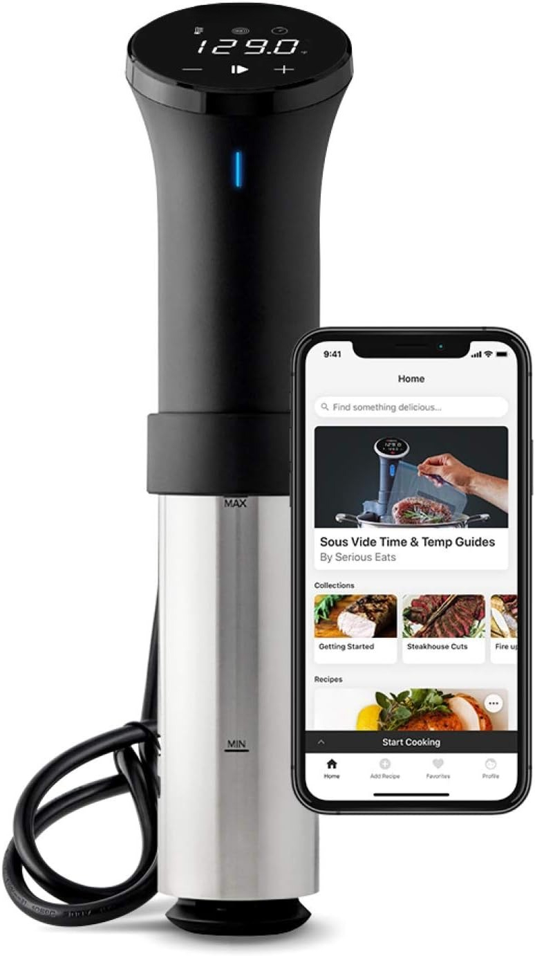 Sous Vide Immersion - 1000W Sous-Vide-Präzisionskocher 2.0 mit WLAN, Intelligenter