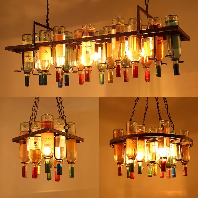 Kitchen Appliances Green - Vintage Wein Flasche Eisen Led-leuchten Schlafzimmer