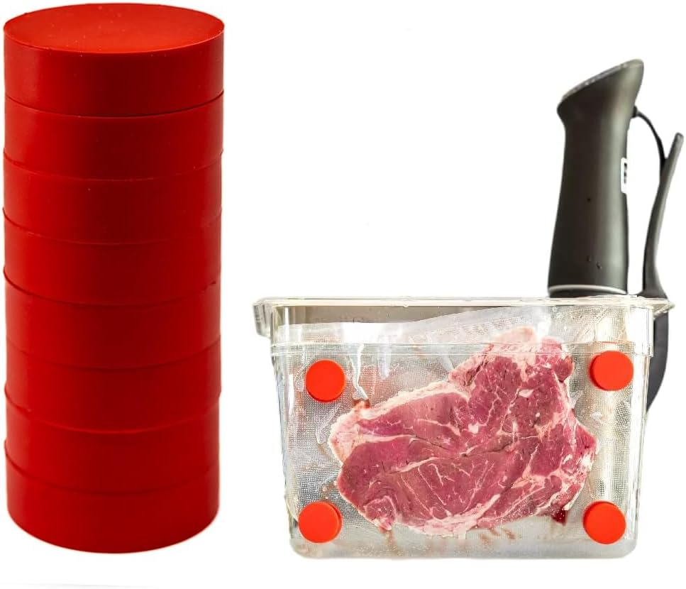 Sous Vide Immersion - Sous-Vide-Magnete Set mit 8-Lebensmittel-Silikonbeschichtung. Koch zubehör