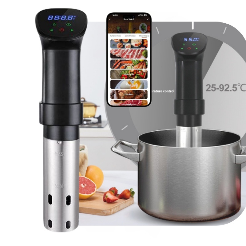 Sous Vide Immersion - 1100 W Sous-Vide-Kocher, rostfreie Präzisions-Tauchzirkulationsgerätmaschine mit