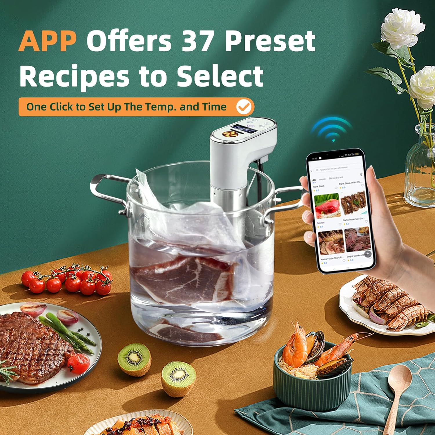 1300W WLAN Smart Sous-Vide-Gar – Sous Vide Immersion Bewertung und Preis