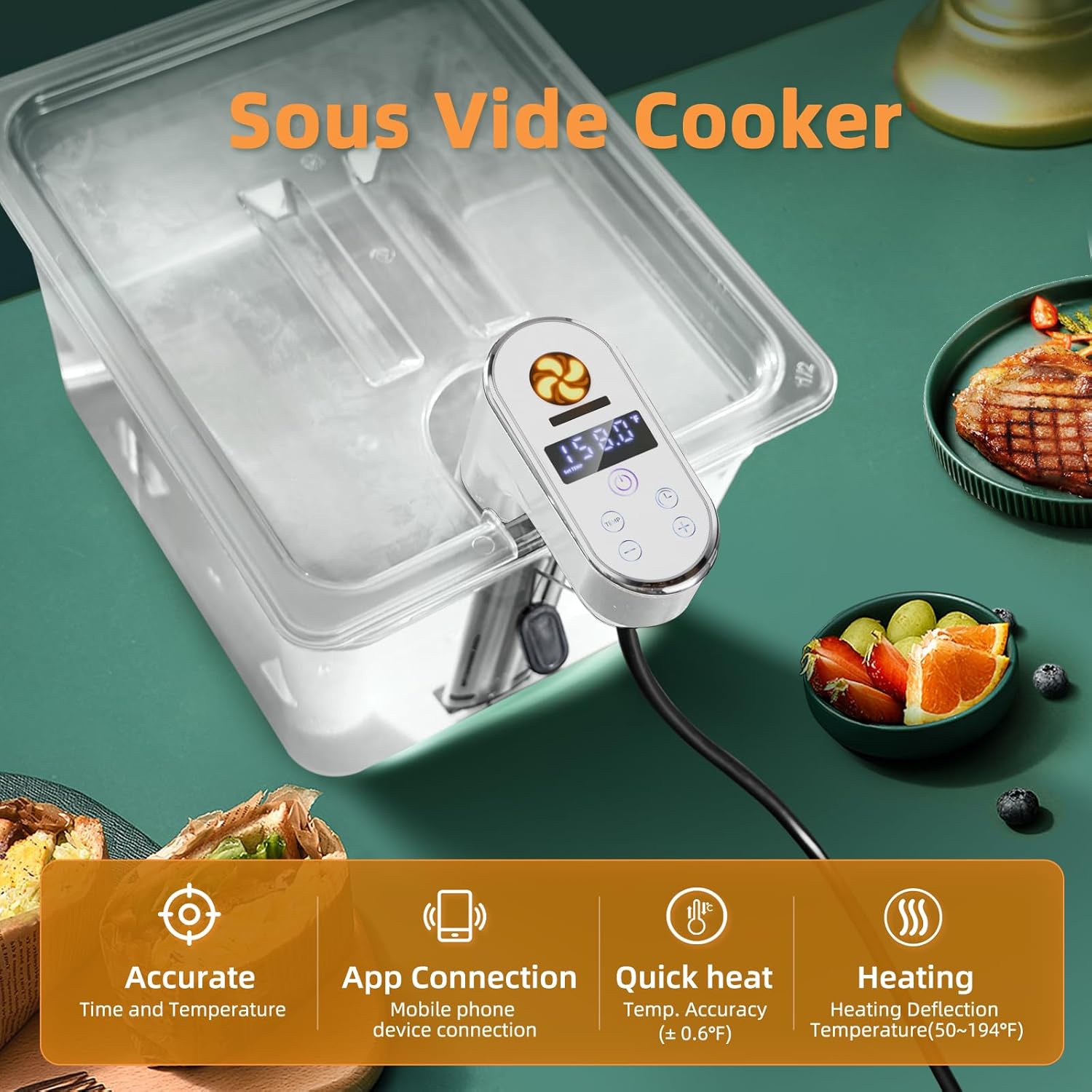 1300W WLAN Smart Sous-Vide-Gar – Sous Vide Immersion Bewertung und Preis