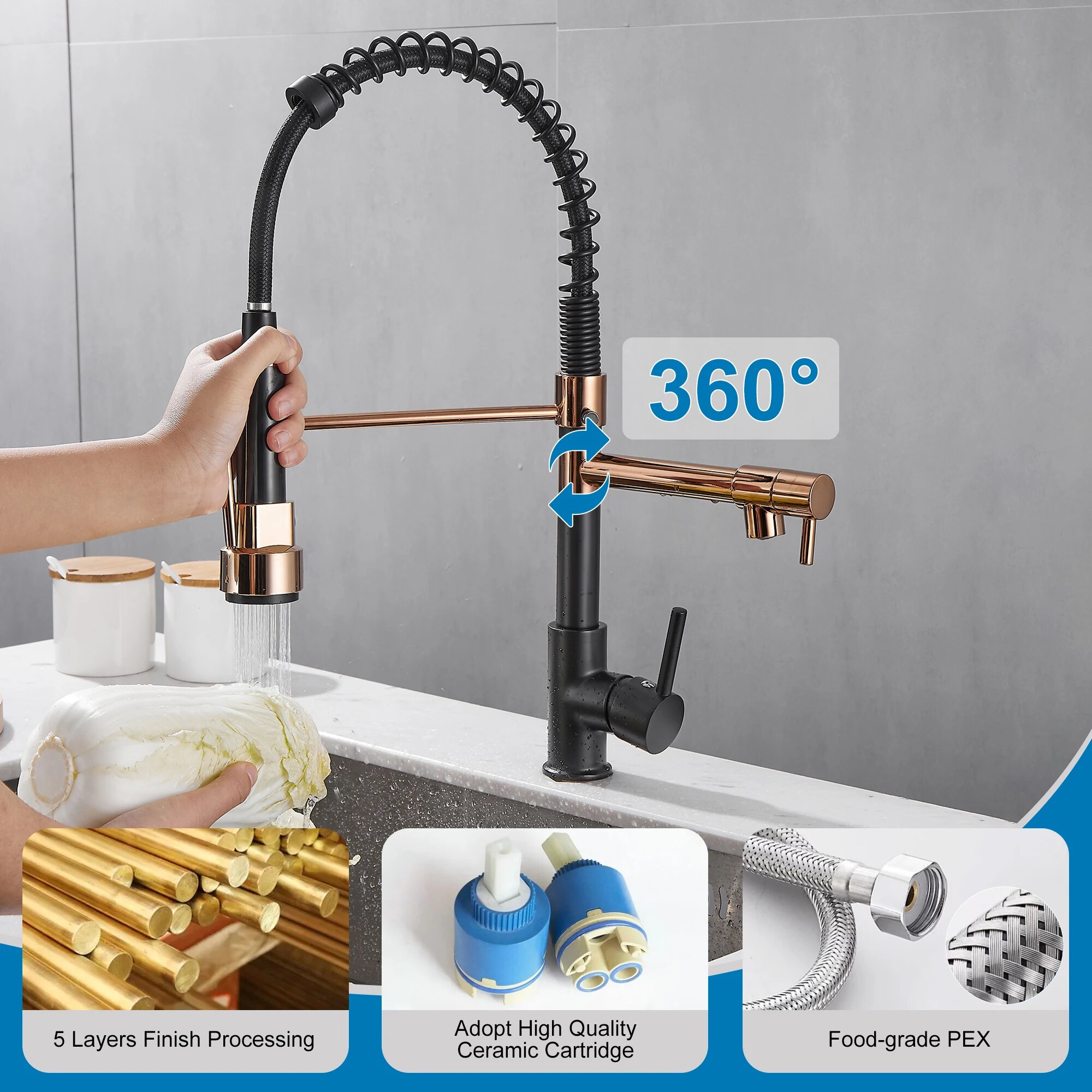 Küchenarmatur mit herunterzieh – Kitchen Appliances White Bewertung und Preis