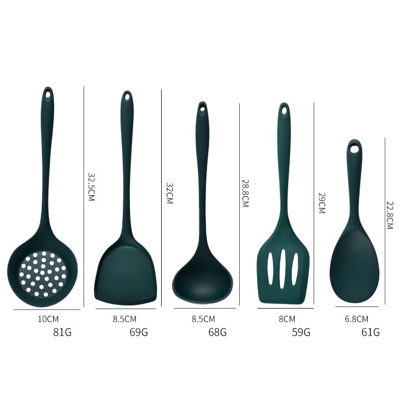 5-teiliges Küchenutensilien-Se – Kitchen Appliances Green Bewertung und Preis