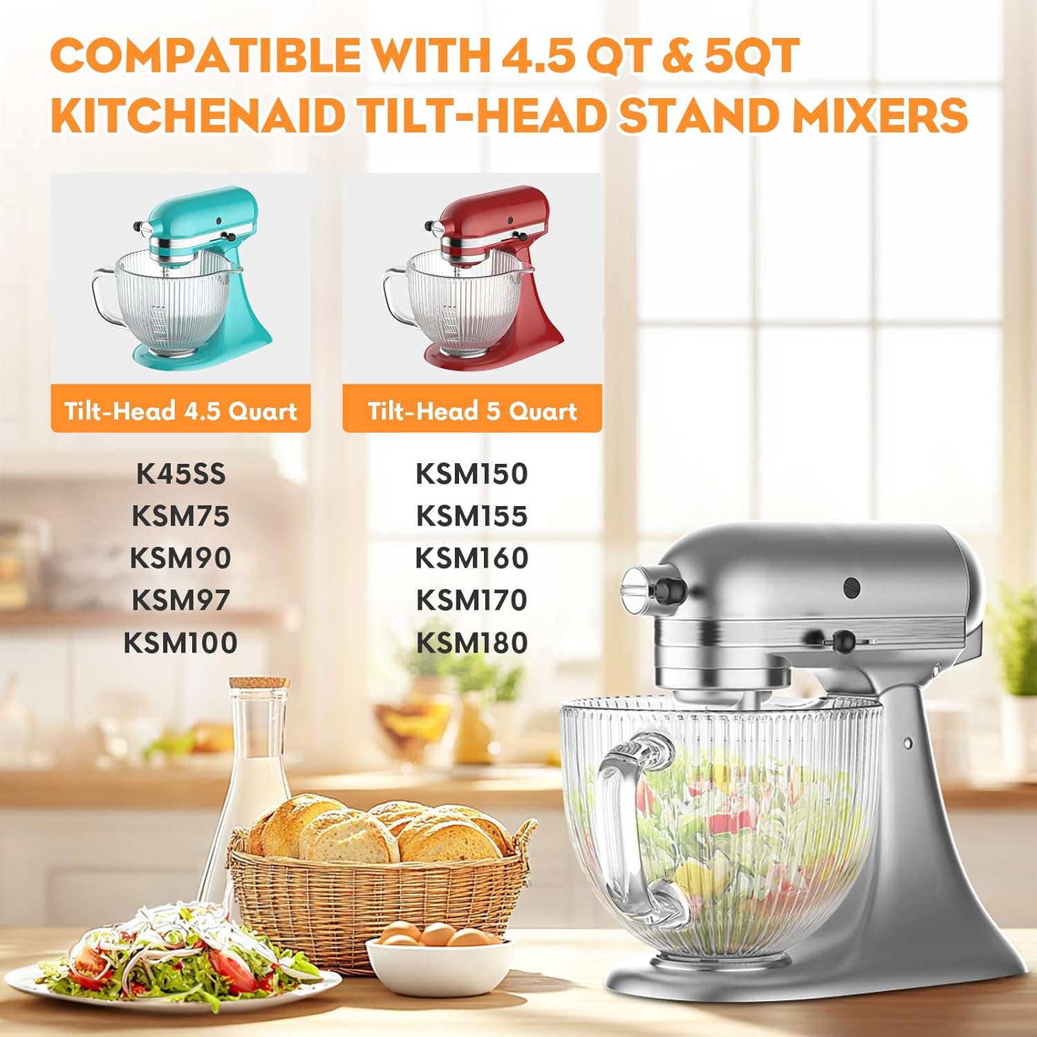 GVODE Glasschüssel für Kitchen – Kitchen Appliances Kitchenaid Bewertung und Preis