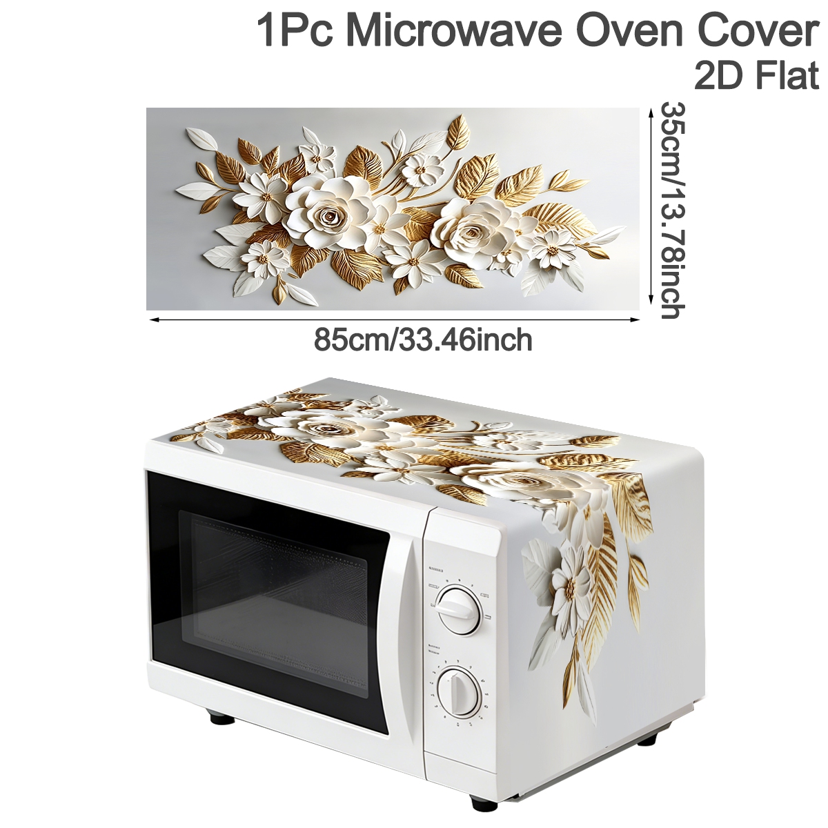 35*85cm Weiß-Goldene Mikrowell – Kitchen Appliances White Bewertung und Preis