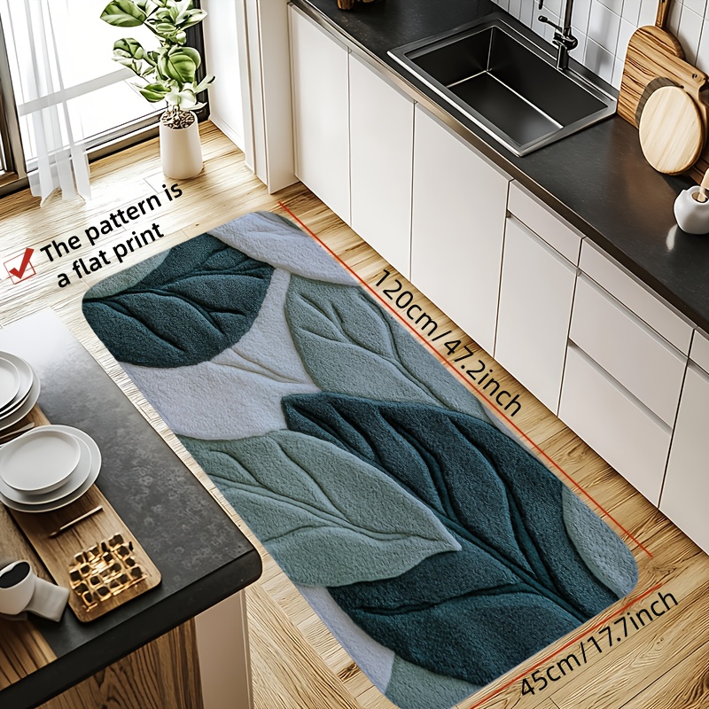 Badematte mit grünem Blattmust – Kitchen Appliances Green Bewertung und Preis