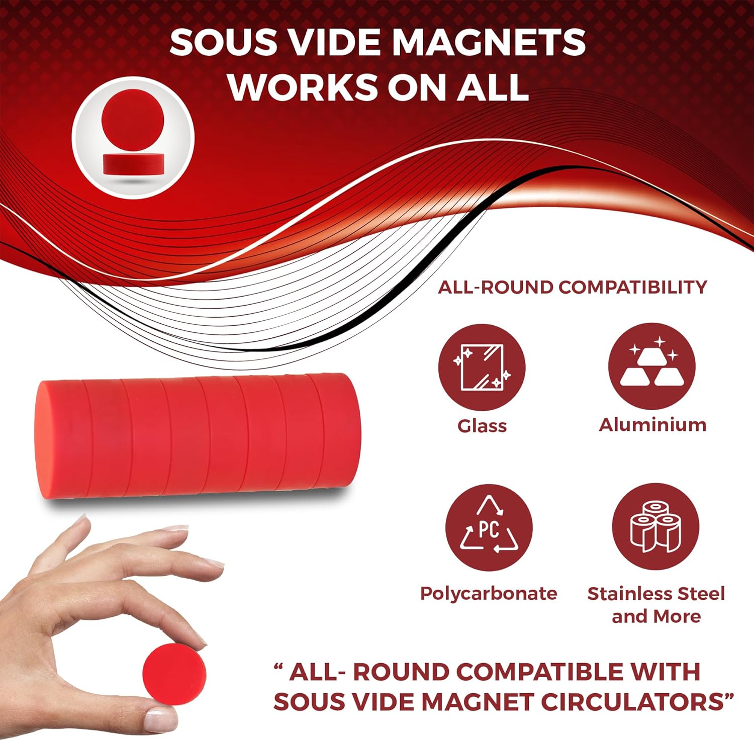 Sous-Vide-Magnete Set mit 8-Le – Sous Vide Immersion Bewertung und Preis